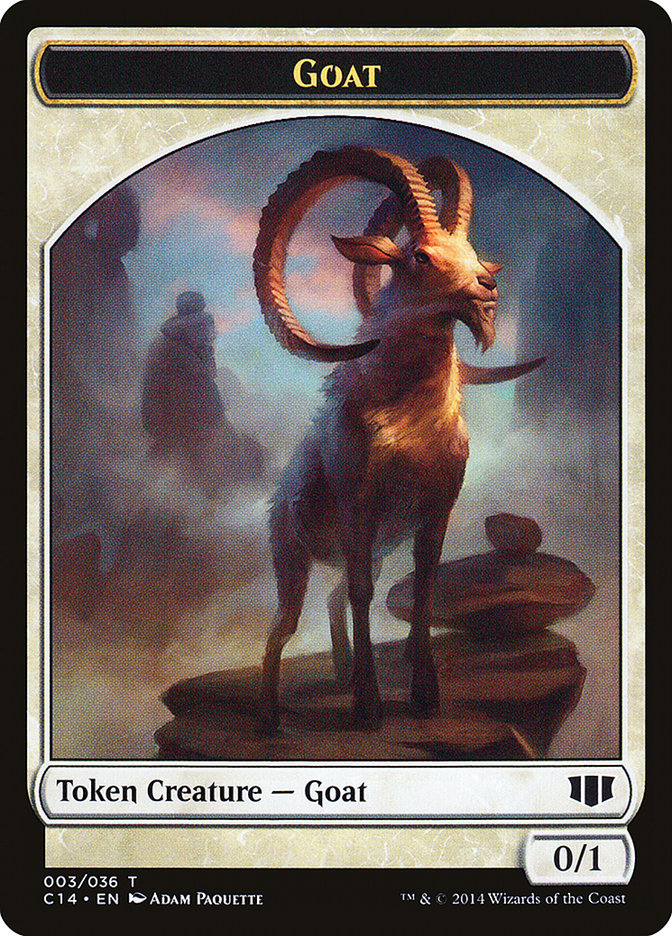 Goblin // Goat Double-sided Token [Commander 2014 Tokens] | Event Horizon Hobbies CA