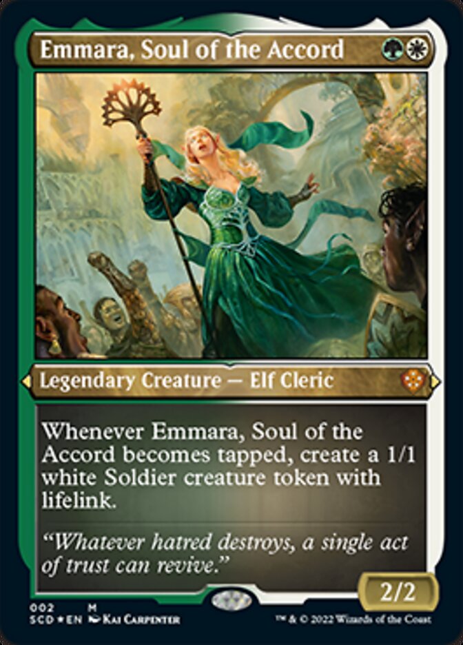 Emmara, Soul of the Accord (Foil Etched) [Starter Commander Decks] | Event Horizon Hobbies CA