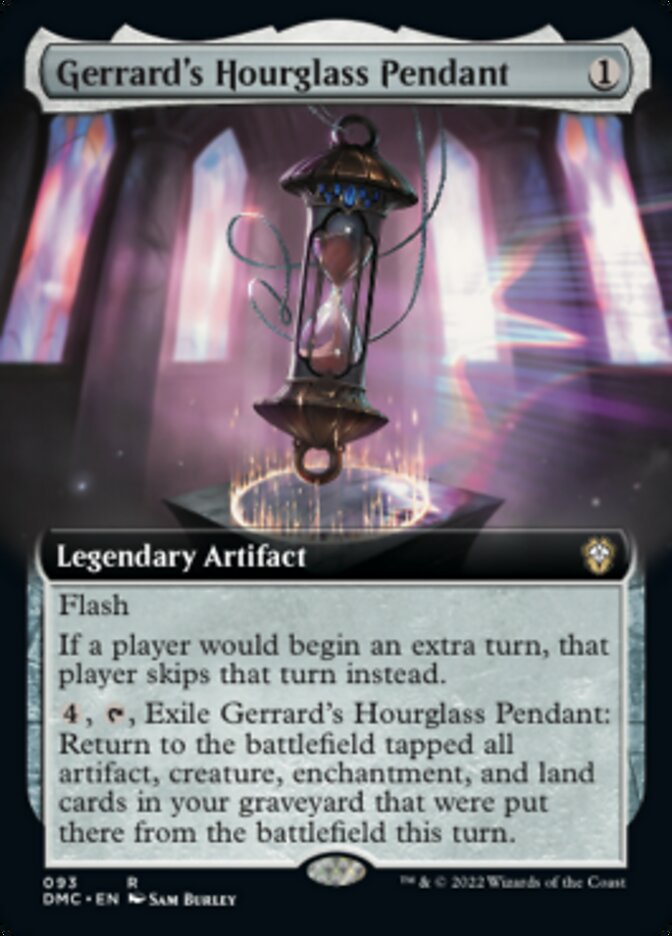 Gerrard's Hourglass Pendant (Extended Art) [Dominaria United Commander] | Event Horizon Hobbies CA