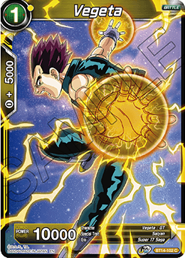 Vegeta (BT14-102) (BT14-102) [Cross Spirits] | Event Horizon Hobbies CA