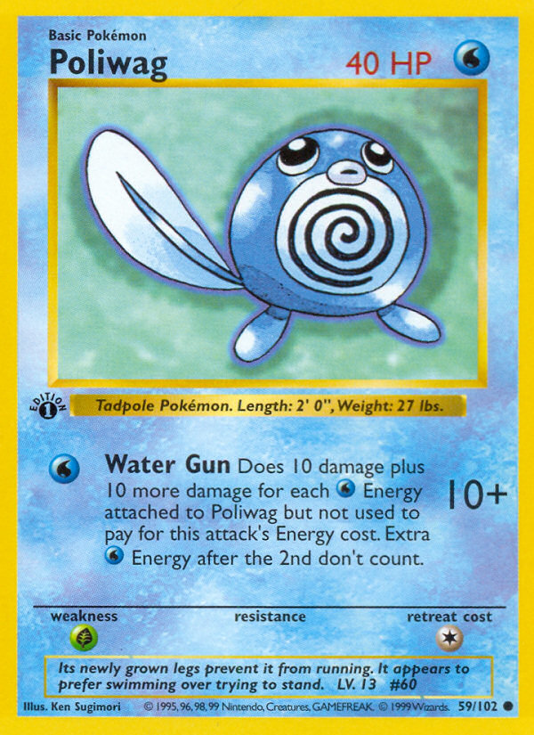 Poliwag (59/102) (Shadowless) [Base Set 1st Edition] | Event Horizon Hobbies CA