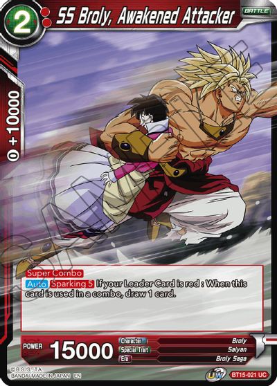 SS Broly, Awakened Attacker (BT15-021) [Saiyan Showdown] | Event Horizon Hobbies CA