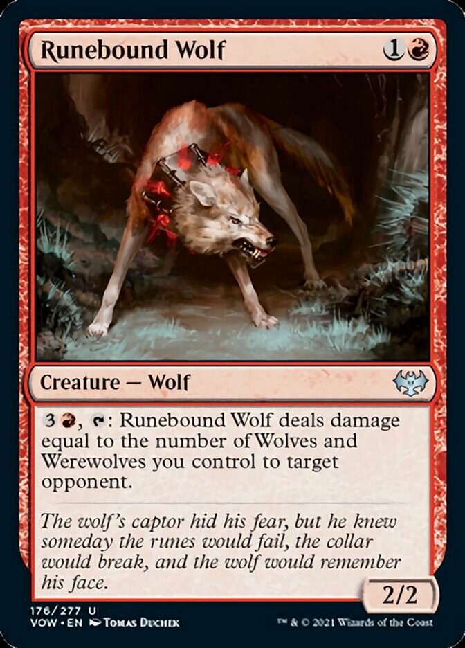 Runebound Wolf [Innistrad: Crimson Vow] | Event Horizon Hobbies CA