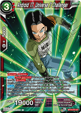 Android 17, Universe 7 Challenger (BT14-012) [Cross Spirits] | Event Horizon Hobbies CA