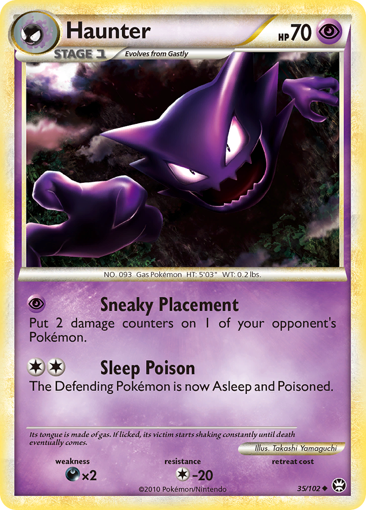 Haunter (35/102) [HeartGold & SoulSilver: Triumphant] | Event Horizon Hobbies CA