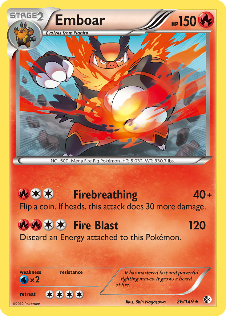 Emboar (26/149) [Black & White: Boundaries Crossed] | Event Horizon Hobbies CA