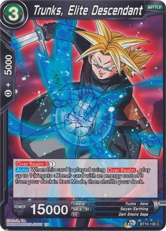 Trunks, Elite Descendant (BT10-130) [Rise of the Unison Warrior] | Event Horizon Hobbies CA