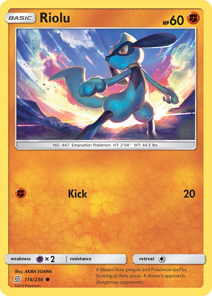 Riolu (116/236) [Sun & Moon: Unified Minds] | Event Horizon Hobbies CA