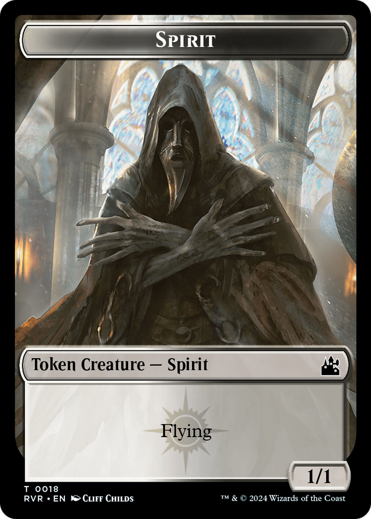 Spirit Token (0018) [Ravnica Remastered Tokens] | Event Horizon Hobbies CA