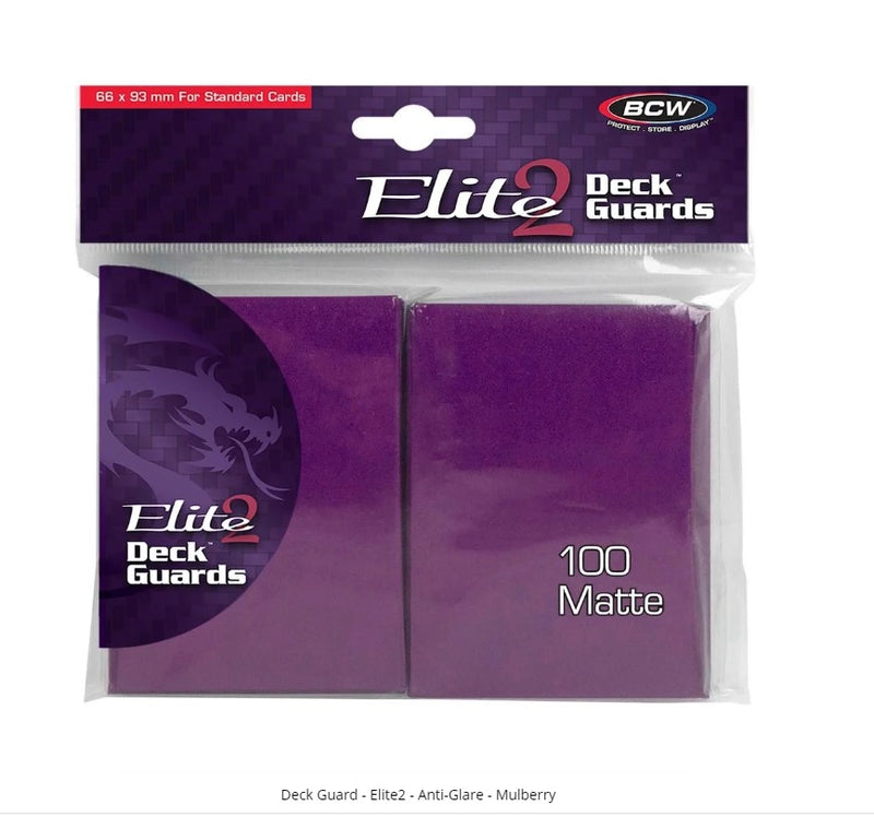 Sleeves - BCW - Elite 2 Deck Guard - Matte