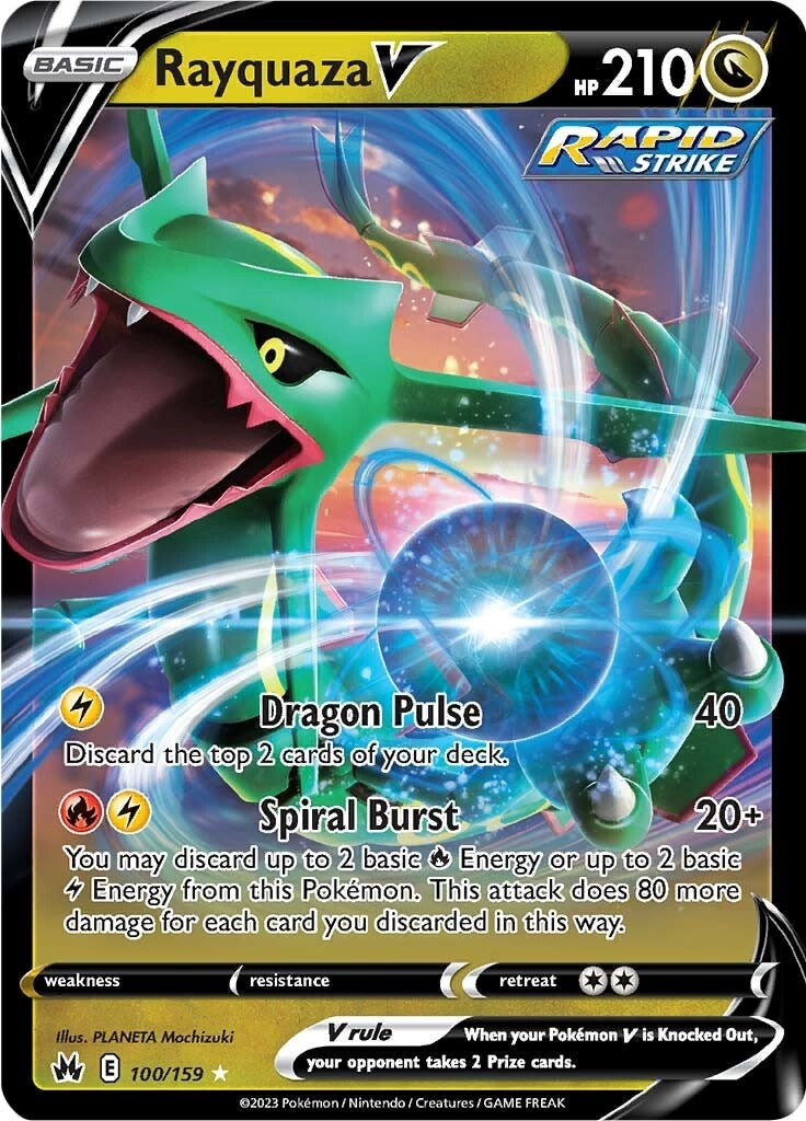 Rayquaza V (100/159) [Sword & Shield: Crown Zenith] | Event Horizon Hobbies CA