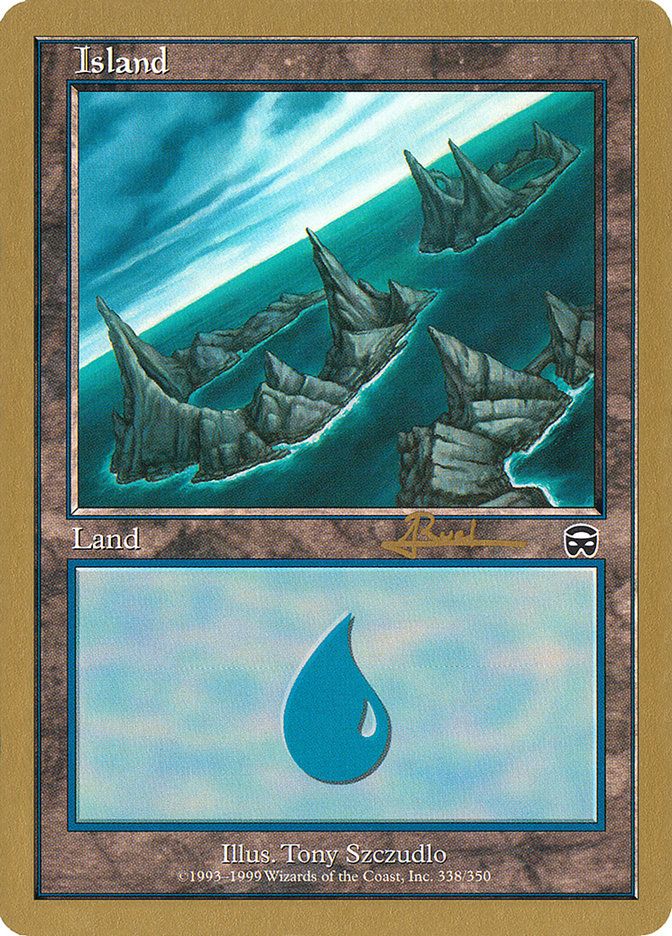 Island (ar338) (Antoine Ruel) [World Championship Decks 2001] | Event Horizon Hobbies CA