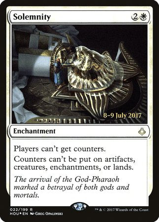 Solemnity [Hour of Devastation Promos] | Event Horizon Hobbies CA