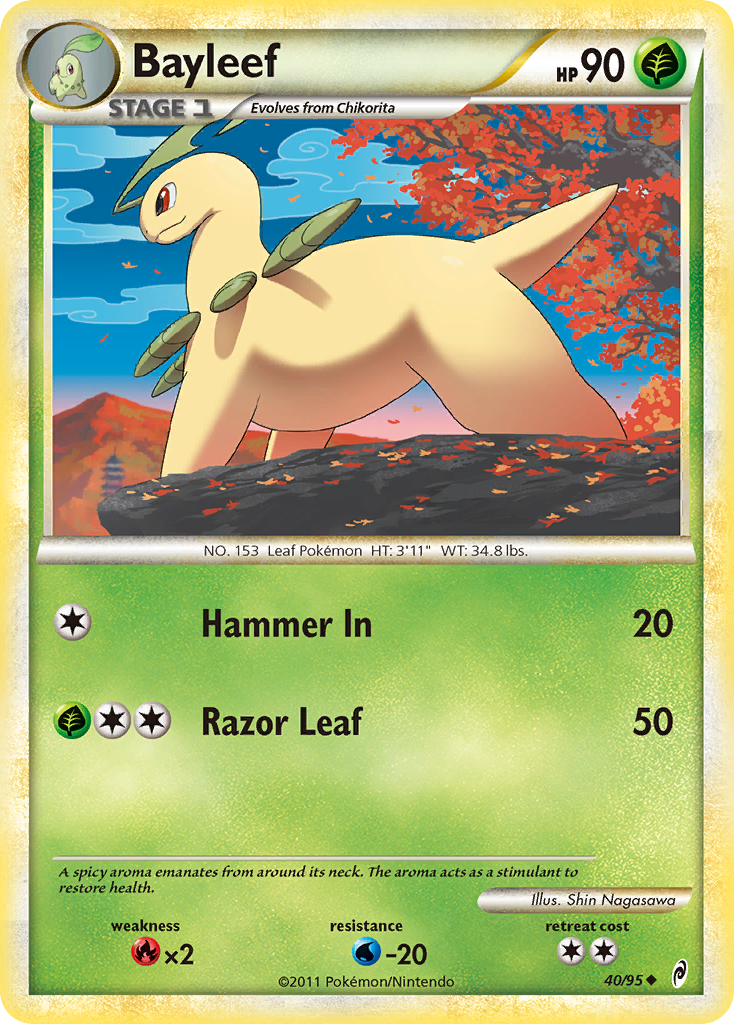 Bayleef (40/95) [HeartGold & SoulSilver: Call of Legends] | Event Horizon Hobbies CA