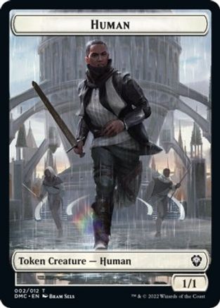 Human // Snake Double-sided Token [Dominaria United Commander Tokens] | Event Horizon Hobbies CA