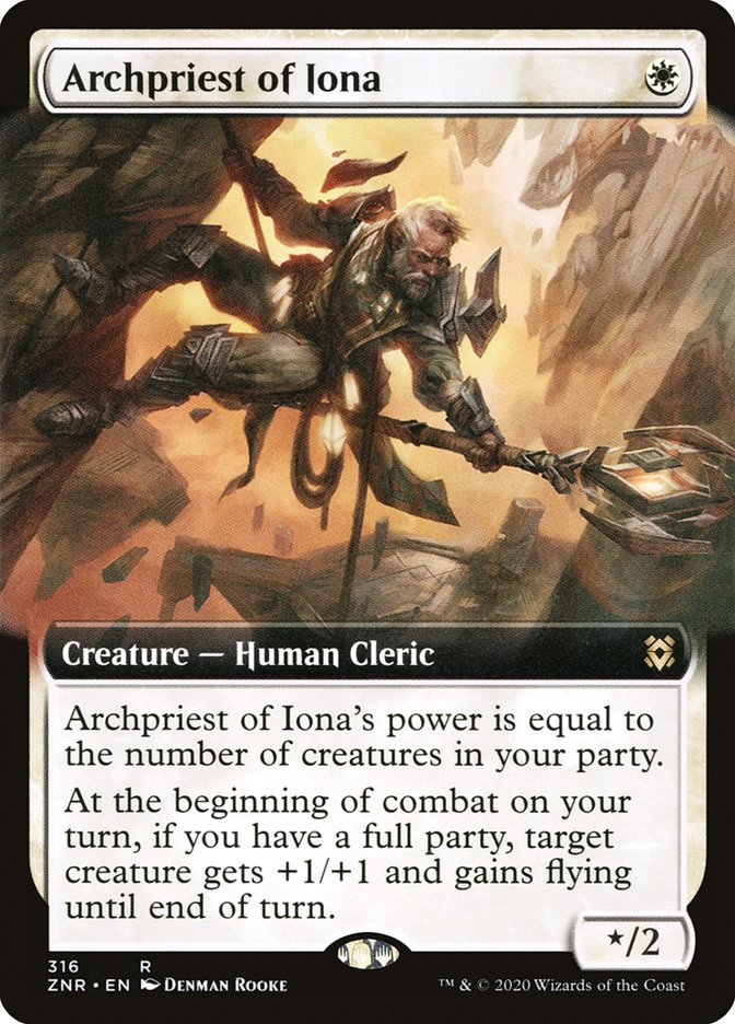 Archpriest of Iona (Extended Art) [Zendikar Rising] | Event Horizon Hobbies CA