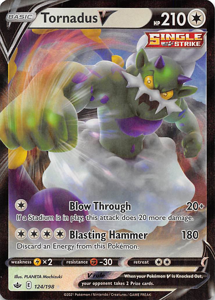 Tornadus V (124/198) [Sword & Shield: Chilling Reign] | Event Horizon Hobbies CA