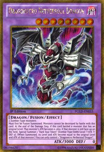 Dragonecro Nethersoul Dragon [PGLD-EN015] Gold Secret Rare | Event Horizon Hobbies CA
