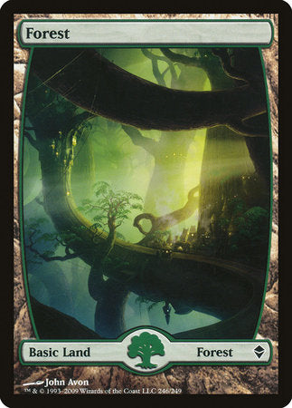 Forest (246) - Full Art [Zendikar] | Event Horizon Hobbies CA