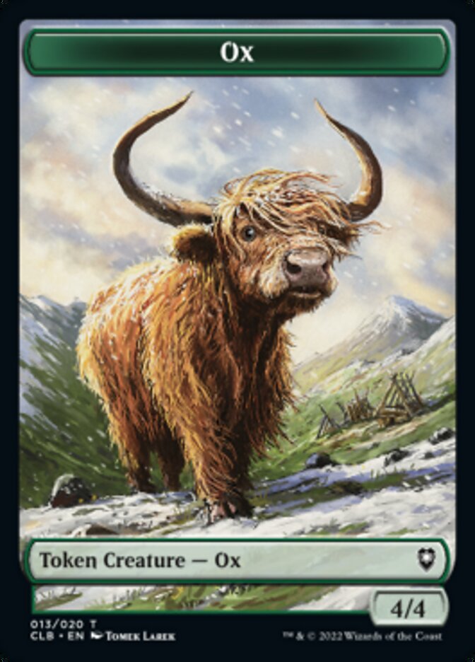 Ox Token [Commander Legends: Battle for Baldur's Gate Tokens] | Event Horizon Hobbies CA