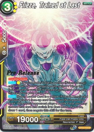 Frieza, Trained at Last (BT12-101) [Vicious Rejuvenation Prerelease Promos] | Event Horizon Hobbies CA