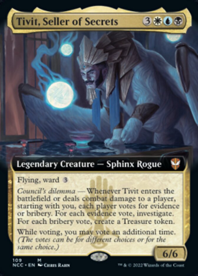 Tivit, Seller of Secrets (Extended Art) [Streets of New Capenna Commander] | Event Horizon Hobbies CA