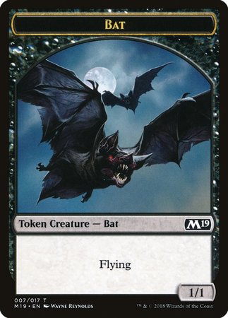 Bat Token [Core Set 2019 Tokens] | Event Horizon Hobbies CA