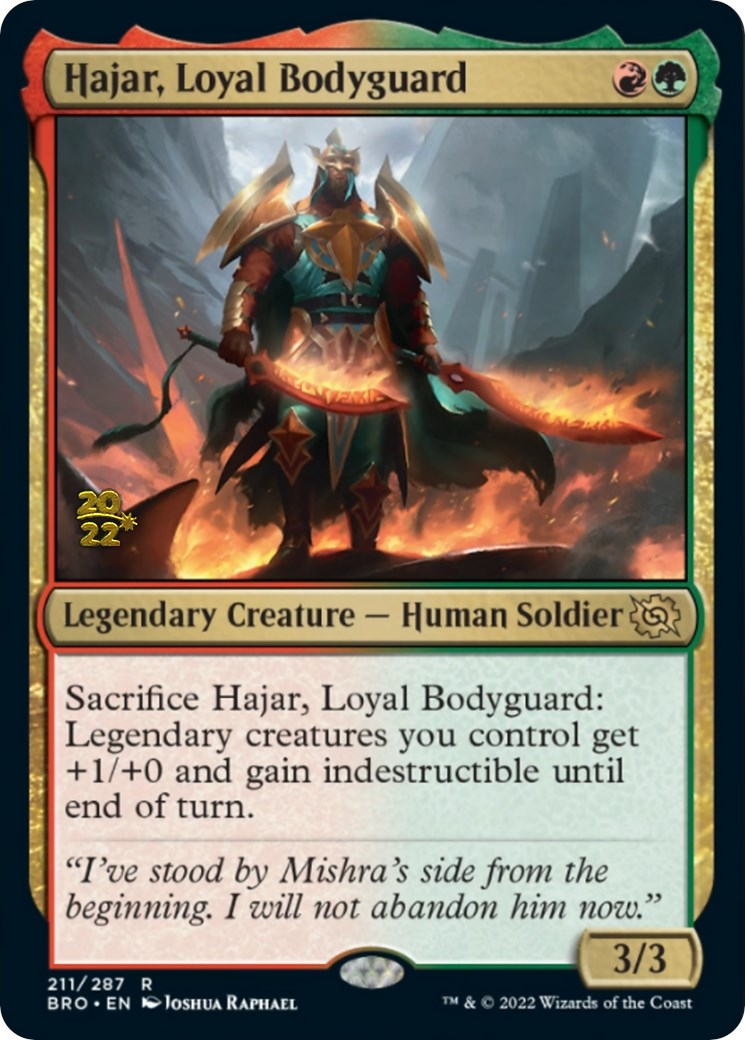 Hajar, Loyal Bodyguard [The Brothers' War: Prerelease Promos] | Event Horizon Hobbies CA