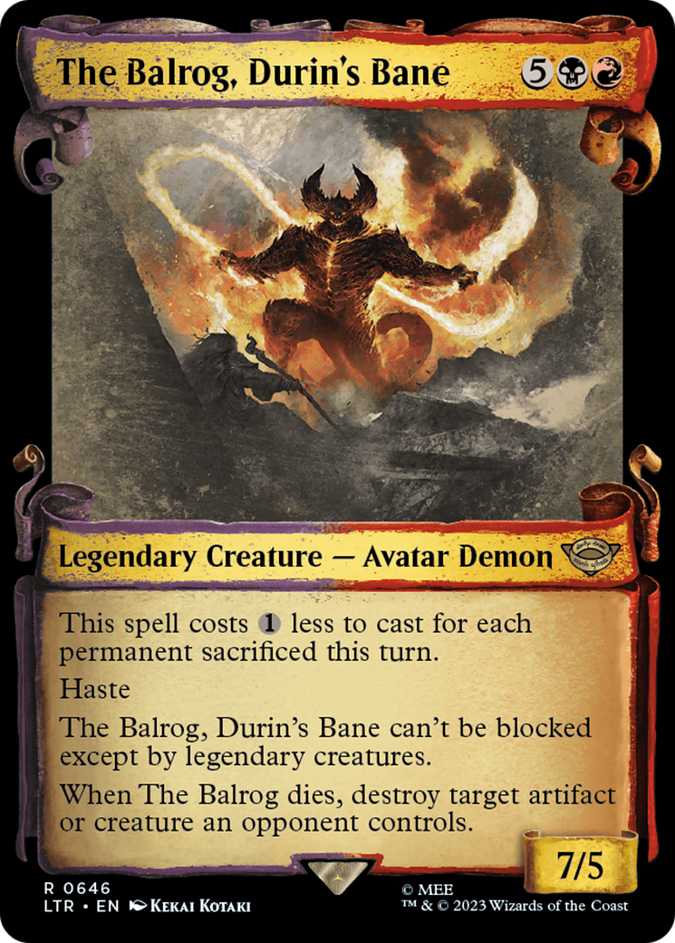 The Balrog, Durin's Bane [The Lord of the Rings: Tales of Middle-Earth Showcase Scrolls] | Event Horizon Hobbies CA