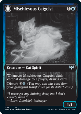 Mischievous Catgeist // Catlike Curiosity [Innistrad: Double Feature] | Event Horizon Hobbies CA