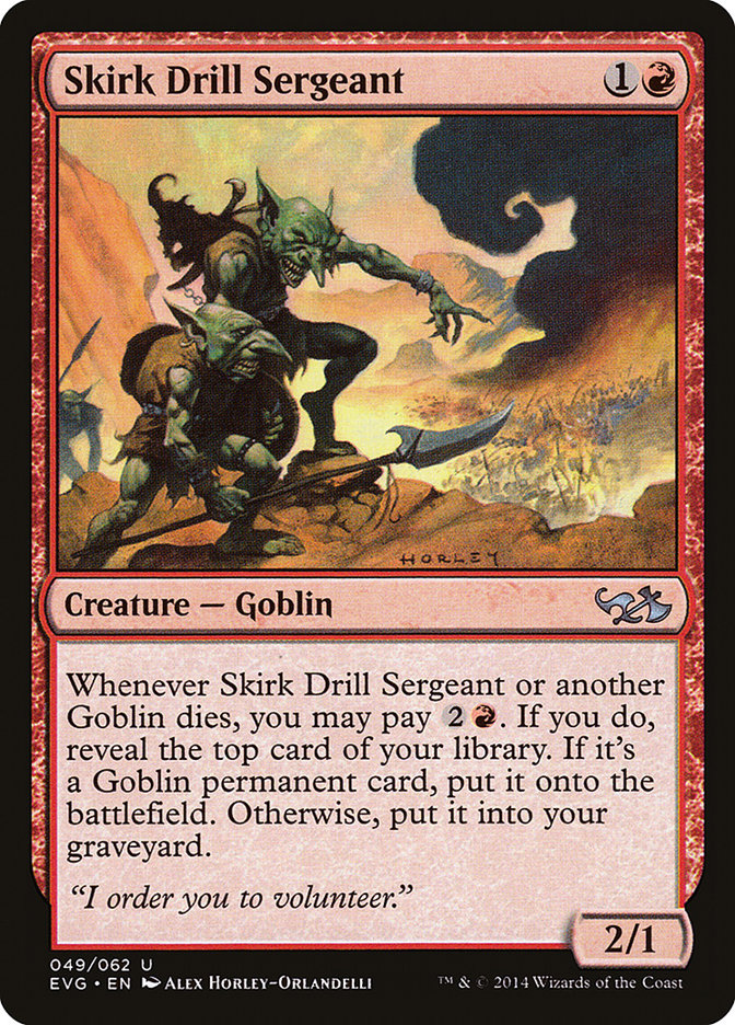 Skirk Drill Sergeant (Elves vs. Goblins) [Duel Decks Anthology] | Event Horizon Hobbies CA