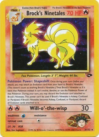 Brock's Ninetales (3/132) [Gym Challenge Unlimited] | Event Horizon Hobbies CA