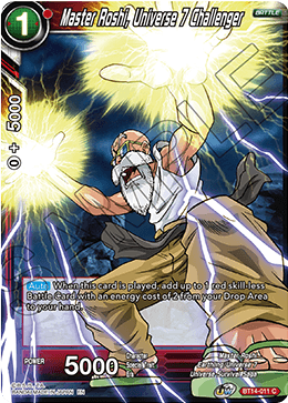 Master Roshi, Universe 7 Challenger (BT14-011) [Cross Spirits] | Event Horizon Hobbies CA