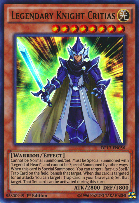 Legendary Knight Critias [DRL3-EN056] Ultra Rare | Event Horizon Hobbies CA