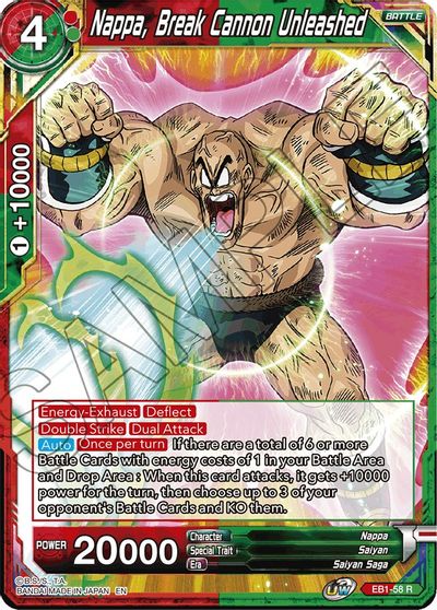 Nappa, Break Cannon Unleashed (EB1-58) [Battle Evolution Booster] | Event Horizon Hobbies CA