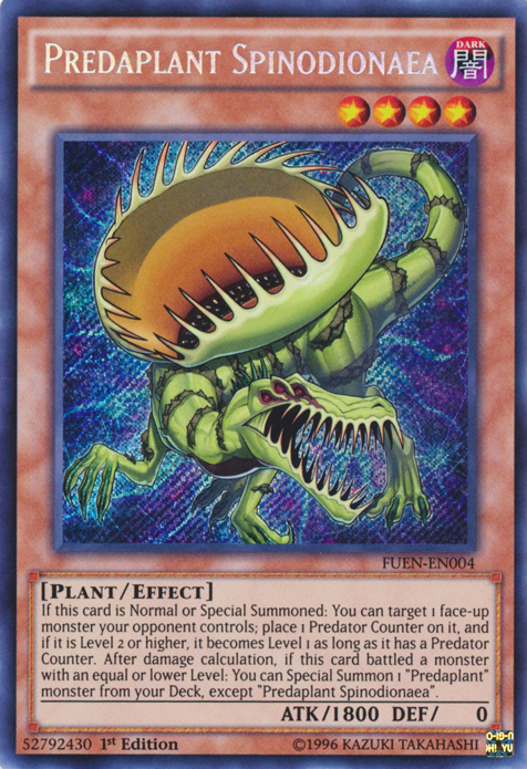 Predaplant Spinodionaea [FUEN-EN004] Secret Rare | Event Horizon Hobbies CA