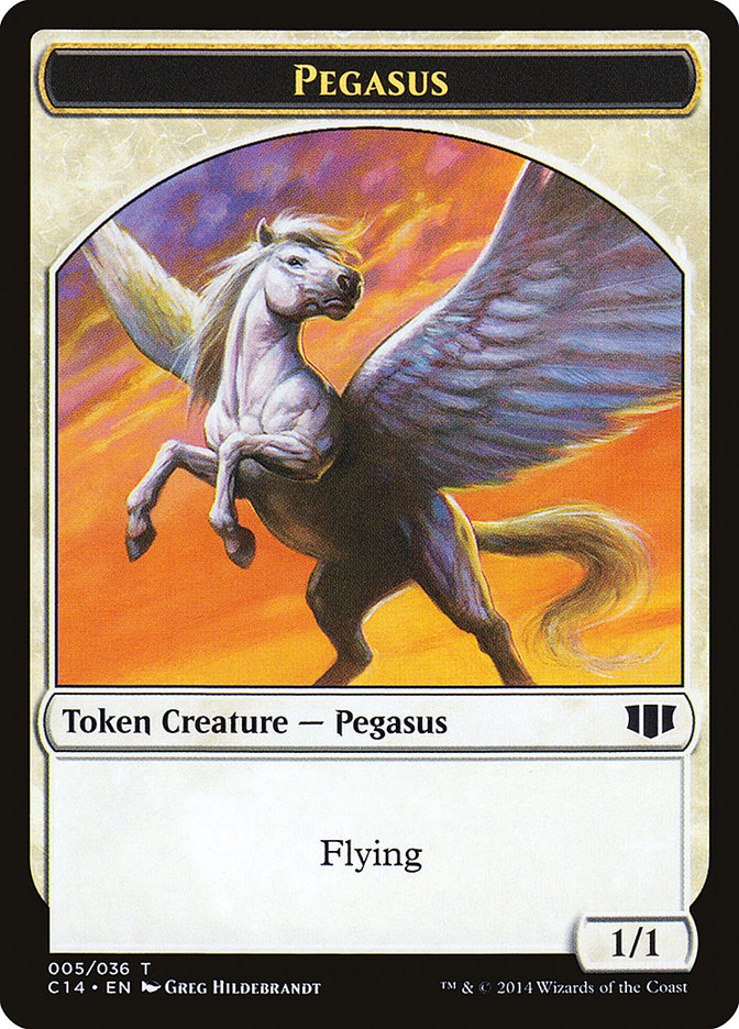 Kor Soldier // Pegasus Double-sided Token [Commander 2014 Tokens] | Event Horizon Hobbies CA