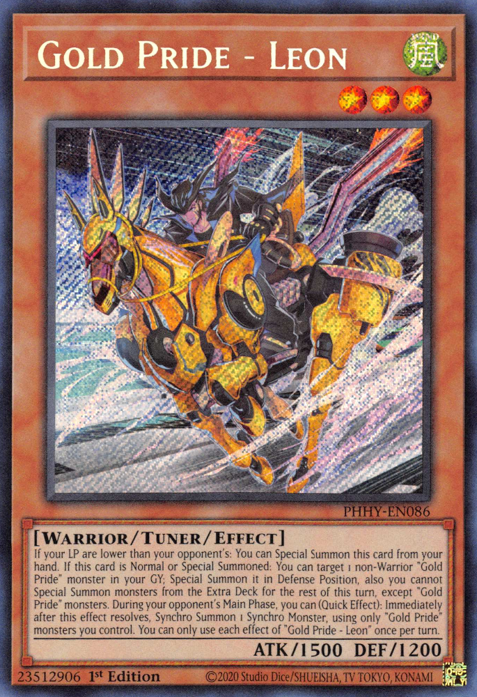 Gold Pride - Leon [PHHY-EN086] Secret Rare | Event Horizon Hobbies CA