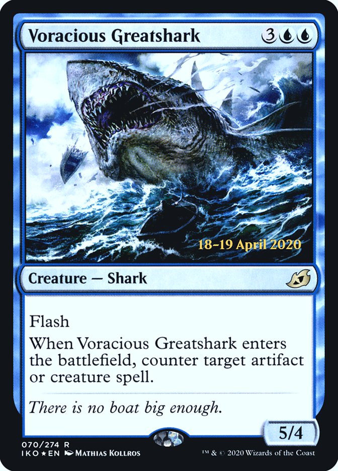 Voracious Greatshark  [Ikoria: Lair of Behemoths Prerelease Promos] | Event Horizon Hobbies CA