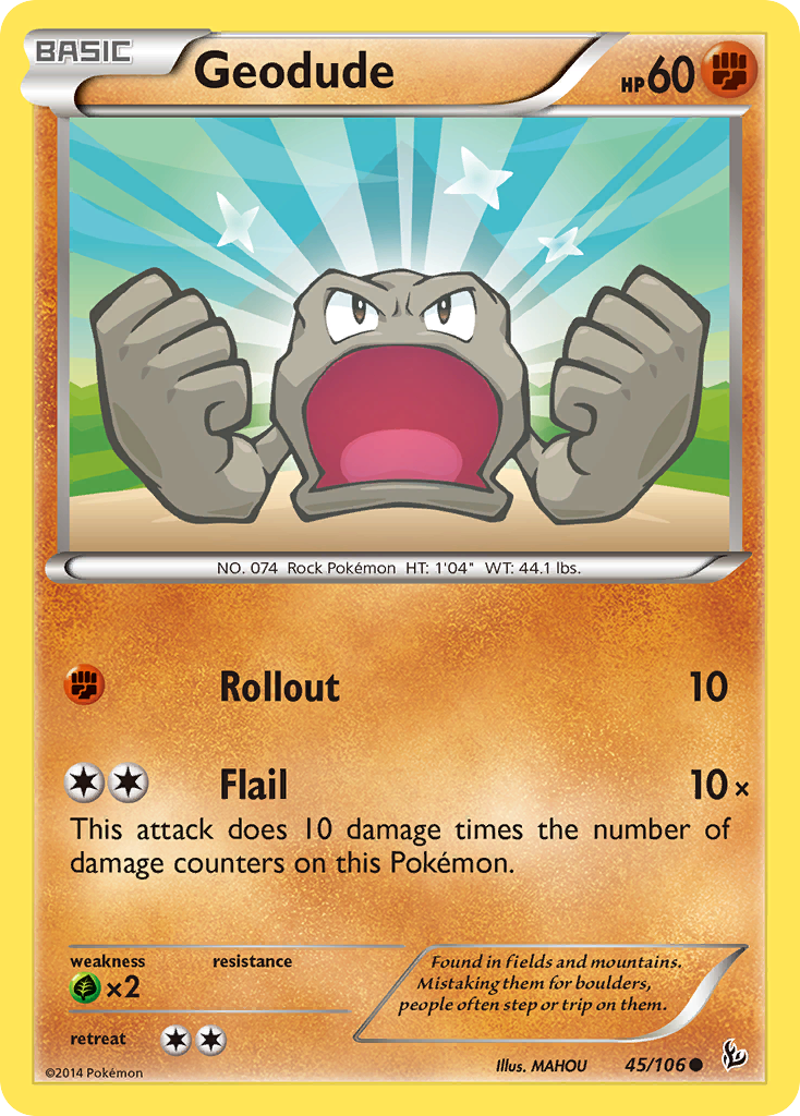 Geodude (45/106) [XY: Flashfire] | Event Horizon Hobbies CA