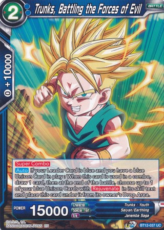 Trunks, Battling the Forces of Evil (BT12-037) [Vicious Rejuvenation] | Event Horizon Hobbies CA