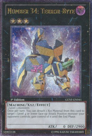 Number 34: Terror-Byte [GENF-EN041] Ultimate Rare | Event Horizon Hobbies CA