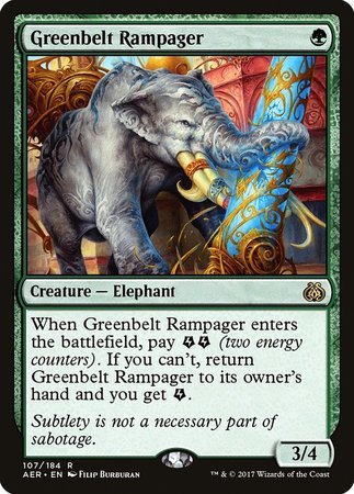 Greenbelt Rampager [Aether Revolt] | Event Horizon Hobbies CA