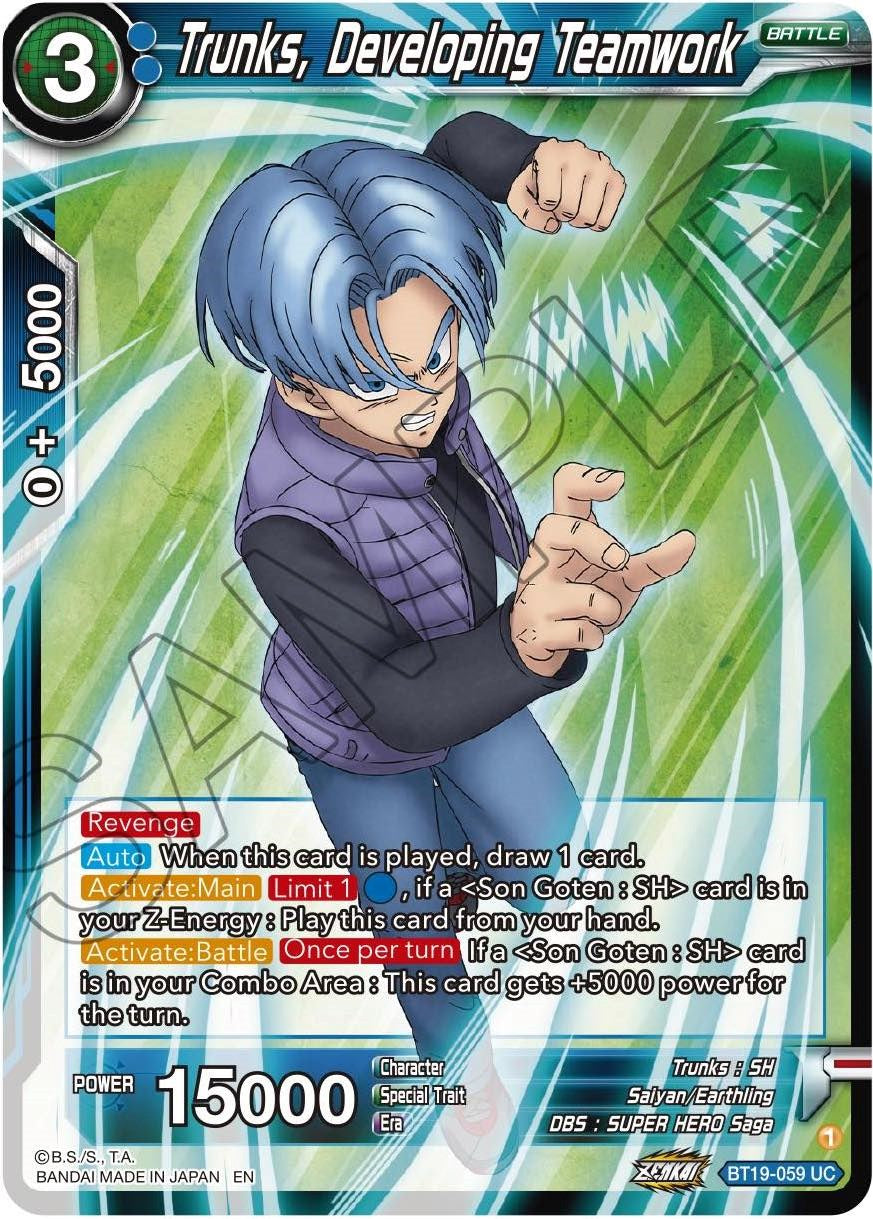 Trunks, Developing Teamwork (BT19-059) [Fighter's Ambition] | Event Horizon Hobbies CA