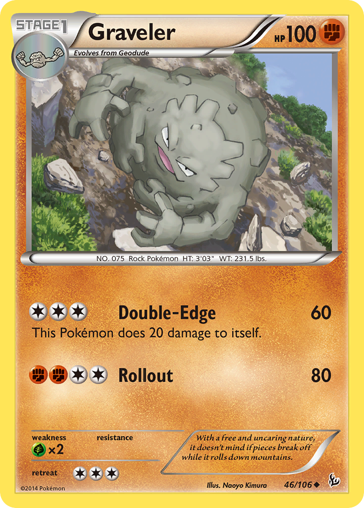 Graveler (46/106) [XY: Flashfire] | Event Horizon Hobbies CA