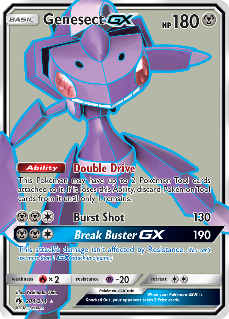 Genesect GX (204/214) [Sun & Moon: Lost Thunder] | Event Horizon Hobbies CA