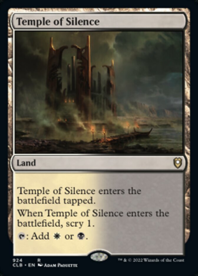 Temple of Silence [Commander Legends: Battle for Baldur's Gate] | Event Horizon Hobbies CA