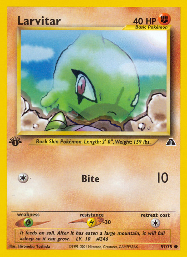 Larvitar (57/75) [Neo Discovery 1st Edition] | Event Horizon Hobbies CA