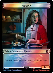 Human (0037) // Food (0059) Double-Sided Token (Surge Foil) [Doctor Who Tokens] | Event Horizon Hobbies CA