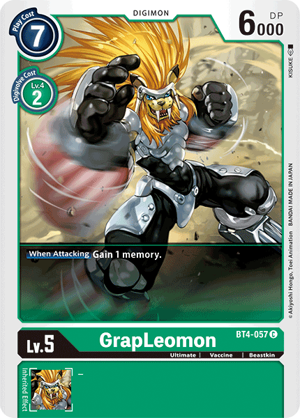 GrapLeomon [BT4-057] [Great Legend] | Event Horizon Hobbies CA